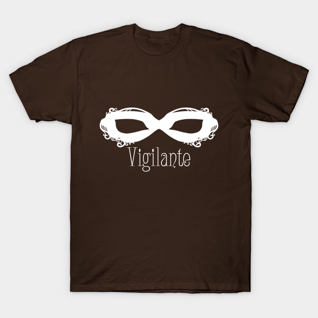 White Masque - Vigilante T-Shirt by Thedustyphoenix